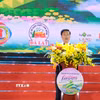 Ông Đinh Văn Tuấn, Phó Chủ tịch UBND tỉnh Lâm Đồng phát biểu khai mạc “Mùa du lịch hè năm 2026” và công bố Quy hoạch chung xây dựng Khu du lịch quốc gia Mũi Né. (Ảnh: Nguyễn Dũng/TTXVN)
