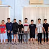 8 đối tượng liên quan bị bắt giữ. (Ảnh: TTXVN phát)