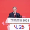 Thủ tướng Trung Quốc Lý Cường phát biểu tại Diễn đàn Phát triển Trung Quốc 2025 ở Bắc Kinh ngày 23/3/2025. (Ảnh: TTXVN phát)