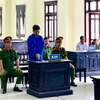 Bị cáo Nguyễn Gia Huy tại phiên tòa. (Ảnh: TTXVN phát)