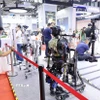Hội nghị cũng đã ra mắt tổng cộng 123 sản phẩm mới, giới thiệu những đột phá mới nhất trong lĩnh vực robot. (Ảnh: Công Tuyên/TTXVN)