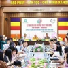 Quang cảnh Lễ trao Giải Báo chí Phật giáo lần thứ nhất - năm 2024. (Ảnh: Minh Đức/TTXVN)