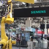 Gian hàng Siemens tại Hội chợ EMO Hannover- (Ảnh Phương Hoa/TTXVN )