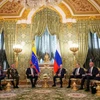 Tổng thống Nga Vladimir Putin và Tổng thống Venezuela Nicolas Maduro. (Nguồn: Reuters)