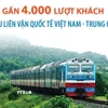 Gần 4.000 lượt khách đi tàu liên vận quốc tế Việt Nam-Trung Quốc 