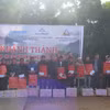 Các hộ dân được hỗ trợ xây dựng nhà ở bị thiệt hại sau bão số 3 nhận được nhiều phần quà ý nghĩa, chuẩn bị đón Tết đủ đầy, ấm áp hơn. (Ảnh: Hương Thu/TTXVN)