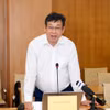 Ông Trần Lê Hồng, Phó Cục trưởng Cục Sở hữu trí tuệ (Bộ Khoa học và Công nghệ) thông tin tại họp báo . (Nguồn: BCP)