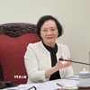 Phó Thủ tướng Phạm Thị Thanh Trà phát biểu kết luận cuộc họp. (Ảnh: Chu Thanh Vân/TTXVN)