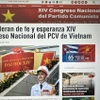 Chuyên trang của Prensa Latina về Đại hội đại biểu toàn quốc lần thứ XIV của Đảng Cộng sản Việt Nam. (Ảnh: TTXVN phát)