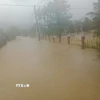 Mưa lớn gây ngập lụt tại nhiều địa phương ở tỉnh Quảng Trị.(Ảnh: TTXVN phát)