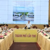 Quang cảnh buổi làm việc. (Ảnh: Tuấn Phi/TTXVN)