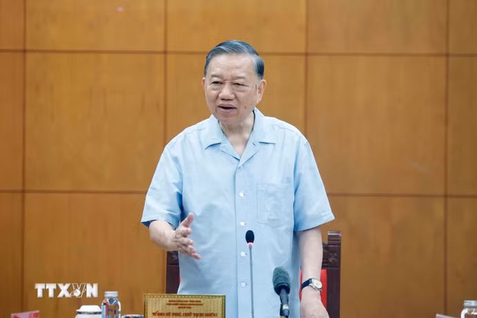 Tổng Bí thư, Chủ tịch nước Tô Lâm phát biểu. (Ảnh: Thống Nhất/TTXVN)