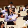 Đại biểu Quốc hội tỉnh Lâm Đồng Cil Bri phát biểu. (Ảnh: Văn Điệp/TTXVN)