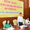 Phó Thống đốc Ngân hàng Nhà nước Phạm Thanh Hà phát biểu tại họp báo. (Ảnh: Vietnam+)