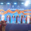 Khánh thành Nhà máy ống thép Hòa Phát Long An tại Tây Ninh. (Ảnh: Vietnam+)