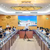 Thống đốc Ngân hàng Nhà nước Phạm Đức Ấn chủ trì cuộc họp. (Ảnh: Vietnam+)