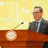 Ông Trần Minh Bình, Chủ tịch Hội đồng quản trị Ngân hàng Thương mại cổ phần Công thương Việt Nam phát biểu tại hội nghị. (Ảnh: Vietnam+)