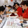 Vàng trong nước giảm mạnh lùi về 146 triệu đồng mỗi lượng. (Nguồn: TTXVN)
