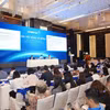 Toàn cảnh Đại hội đồng cổ đông bất thường năm 2026 của Eximbank. (Ảnh: Vietnam+)