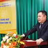 Đồng chí Nguyễn Ngọc Cảnh, Phó Thống đốc Ngân hàng Nhà nước phát biểu tại Hội nghị. (Ảnh: Vietnam+)