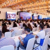Các cổ đông tham dự Đại hội đồng cổ đông Sacombank. (Ảnh: Vietnam+)