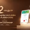 LPBank hai năm liên tiếp được vinh danh tại hạng mục Green Leadership của Giải thưởng Doanh nghiệp Trách nhiệm châu Á. (Ảnh: Vietnam+)