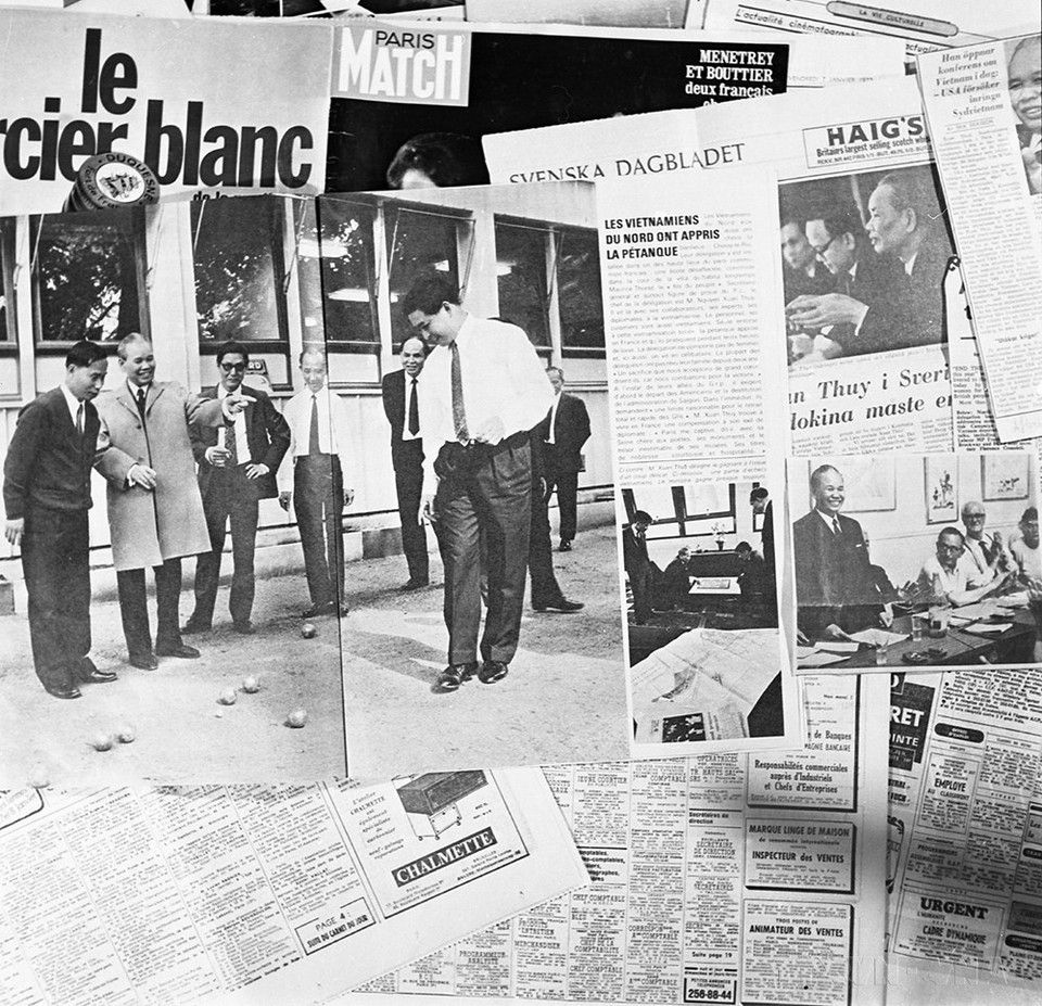 Báo chí quốc tế đăng tin, bài ca ngợi thắng lợi của Hội nghị Paris về Việt Nam. (Ảnh: Văn Lượng/TTXVN)