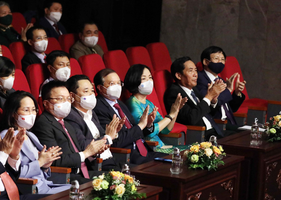 Các đại biểu tham dự lễ trao giải. (Ảnh: Thống Nhất/TTXVN)