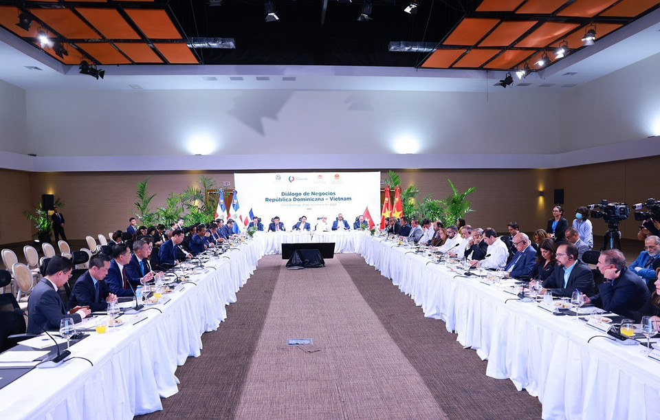 Tọa đàm Doanh nghiệp Việt Nam-Dominicana. (Ảnh: Dương Giang/TTXVN)