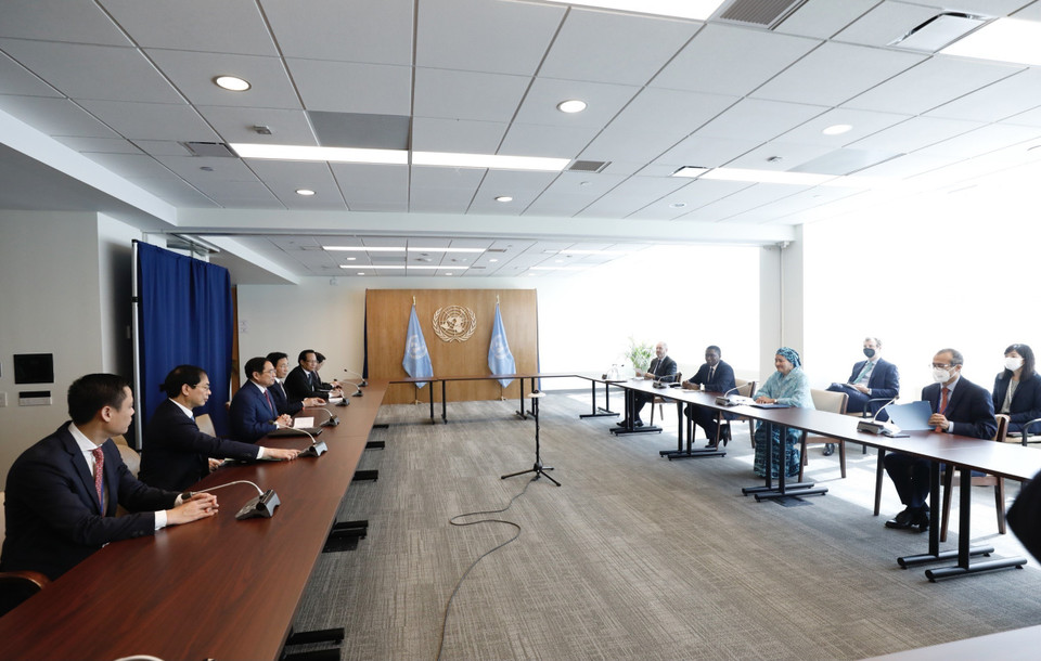 Quang cảnh cuộc gặp. (Ảnh: Dương Giang/TTXVN)