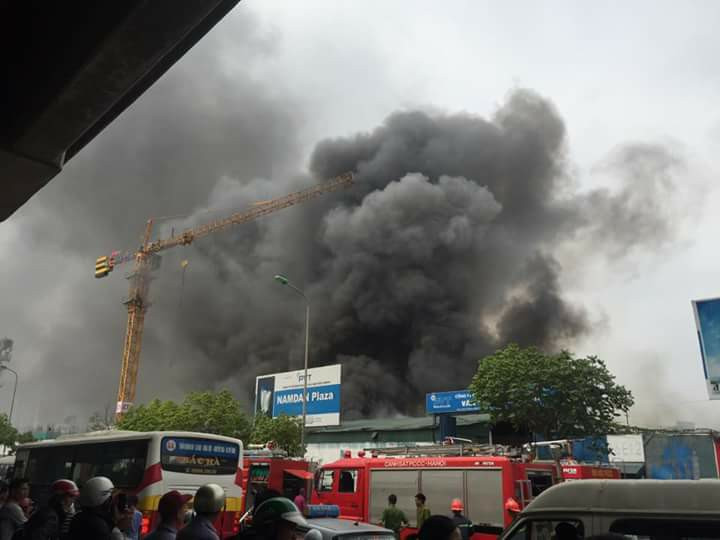 Hiện trường vụ cháy (Ảnh: CTV)