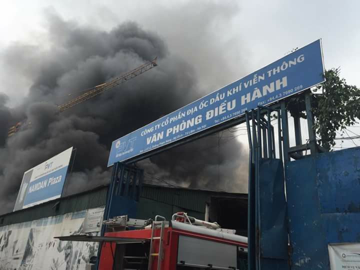 Hiện trường vụ cháy (Ảnh: CTV)