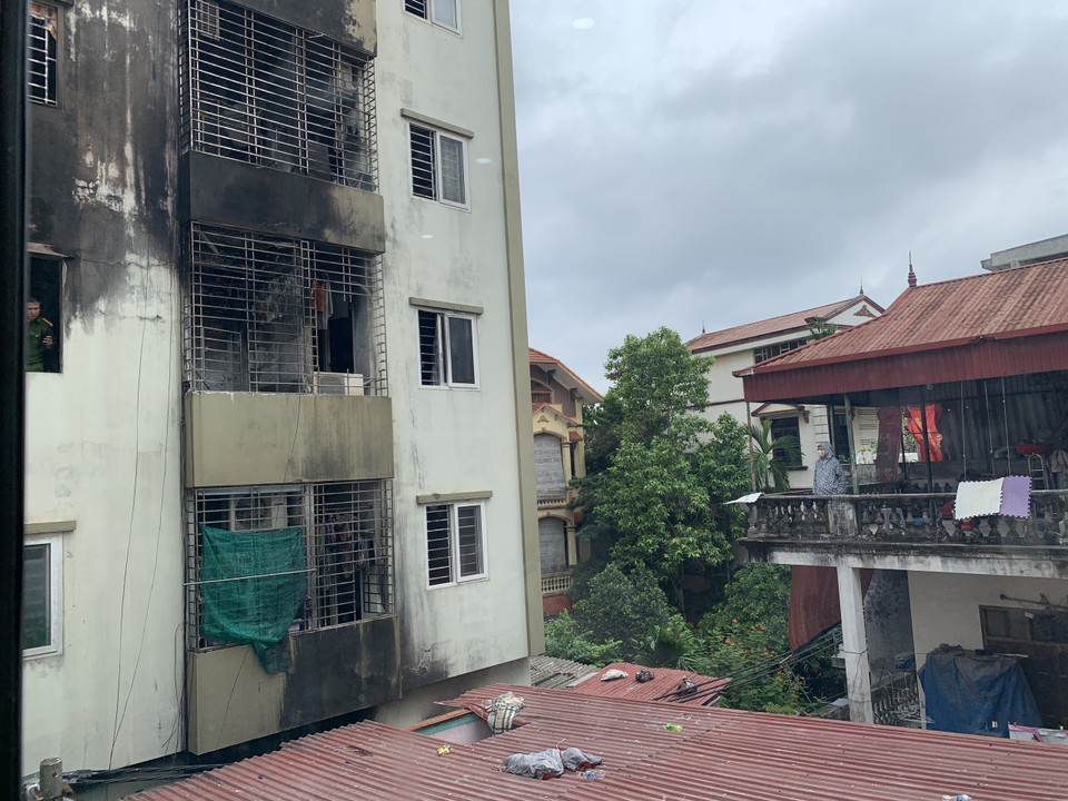 Hiện trường vụ cháy. (Ảnh: TTXVN phát)