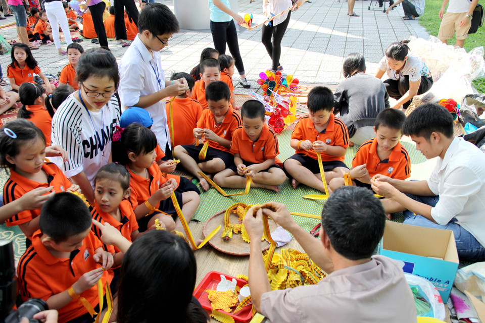 Chương trình Trung thu của Bảo tàng Dân tộc học Việt Nam hàng năm được xây dựng với một chủ đề mới nhất định. (Ảnh: Doãn Đức/ Vietnam+)