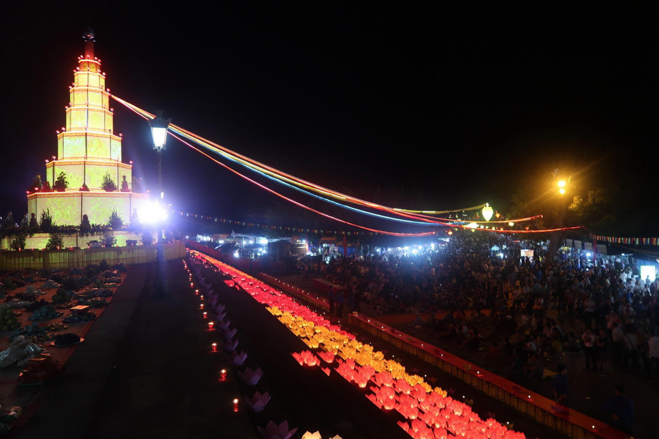 Quang cảnh Lễ cầu an. (Ảnh: Hiền Anh/TTXVN)