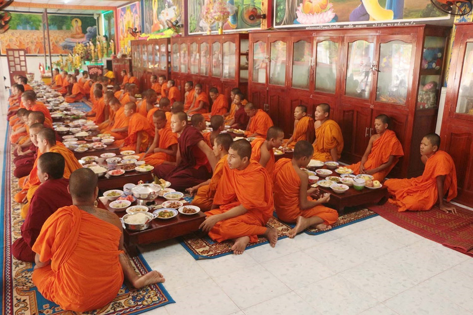 Lễ Sene Dolta của đồng bào Khmer Sóc Trăng. (Ảnh: Chanh Đa/TTXVN)