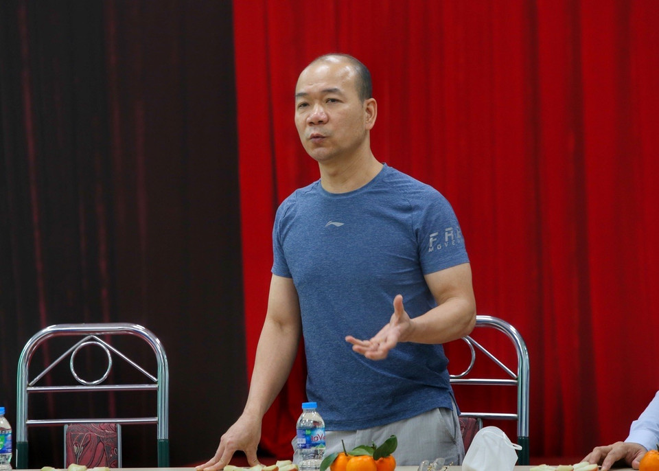 Ông Hoàng Quốc Vinh, Vụ trưởng Vụ Thể thao thành tích cao 1, phát biểu. (Ảnh: Tuấn Đức/TTXVN)