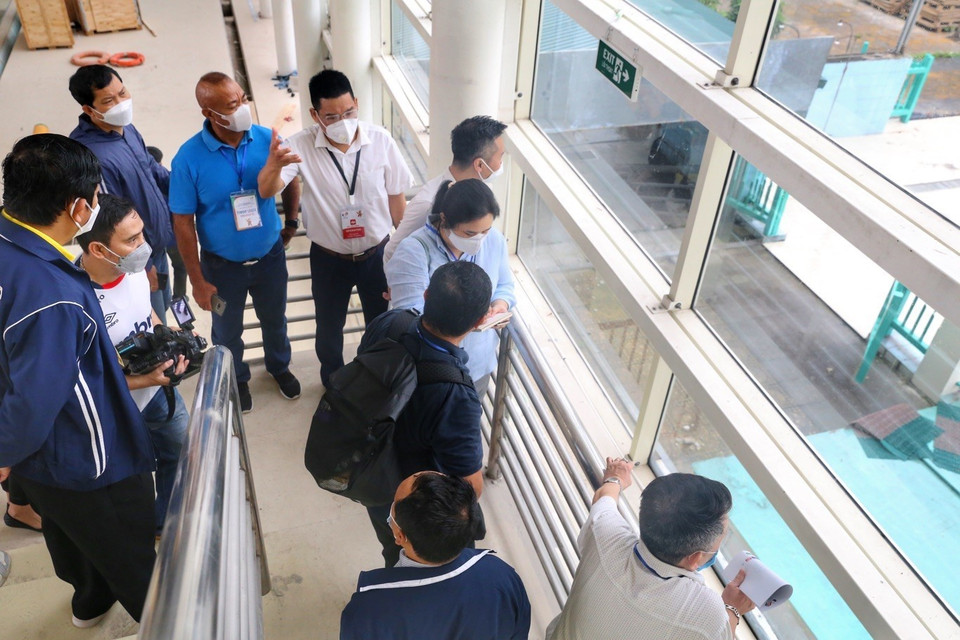 Khu Thể thao dưới nước. (Ảnh: Tuấn Đức/TTXVN)