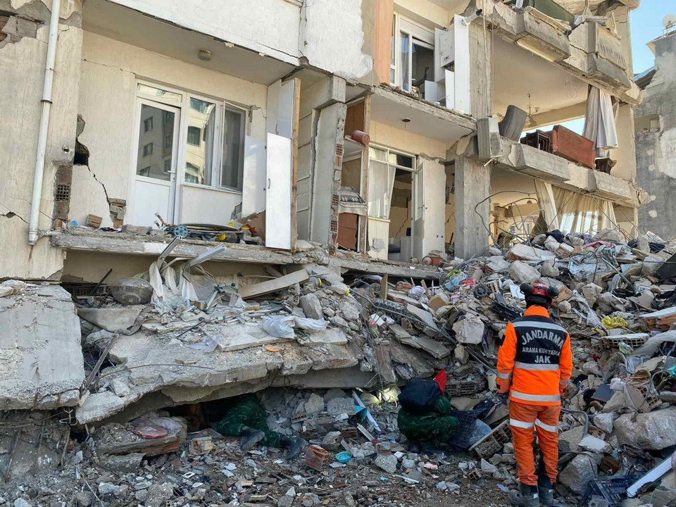 Đoàn cứu hộ cứu nạn của Quân đội nhân dân Việt Nam tham gia hỗ trợ khắc phục hậu quả động đất tại tỉnh Hatay, Thổ Nhĩ Kỳ, ngày 15/2. (Ảnh: Văn Hiếu/TTXVN)