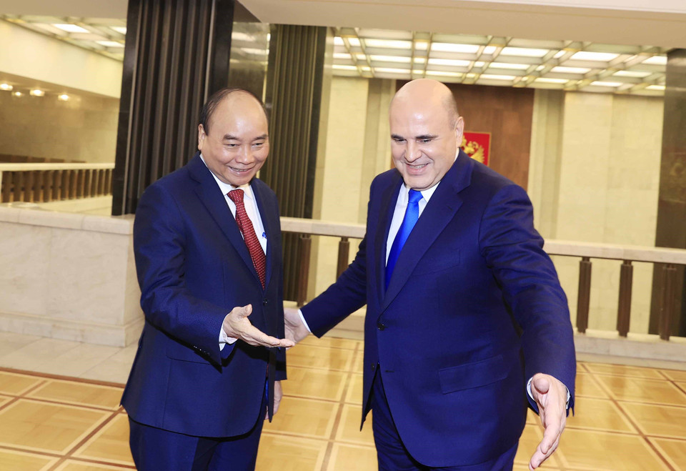 Cuộc hội kiến diễn ra chiều 1/12 (theo giờ địa phương), tại Thủ đô Moskva, Liên bang Nga. (Ảnh: Thống Nhất/TTXVN)