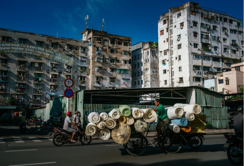 Khu dân cư phường 6, quận 5.