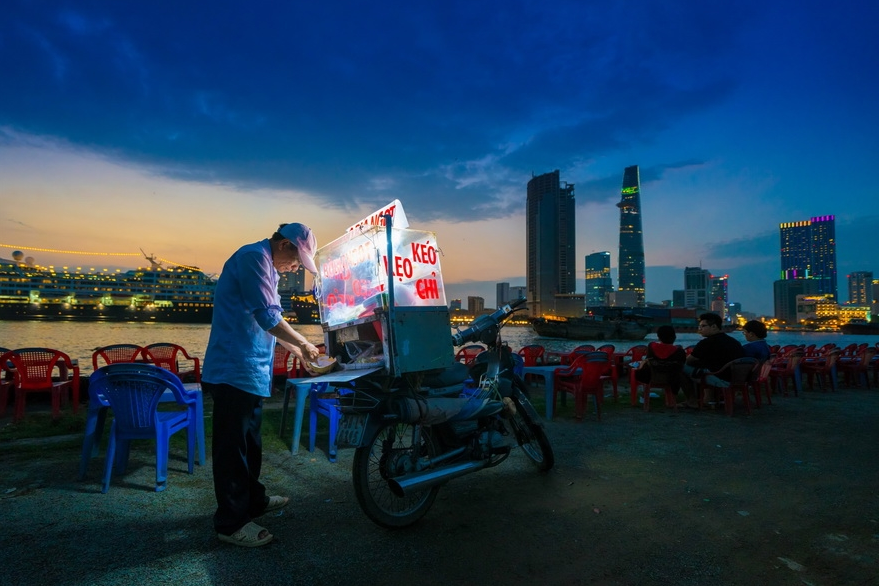 Hàng rong ở Sài Gòn.