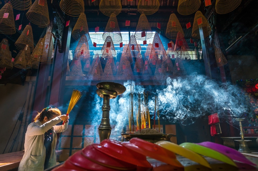 Chùa bà Thiên Hậu ở quận 1.