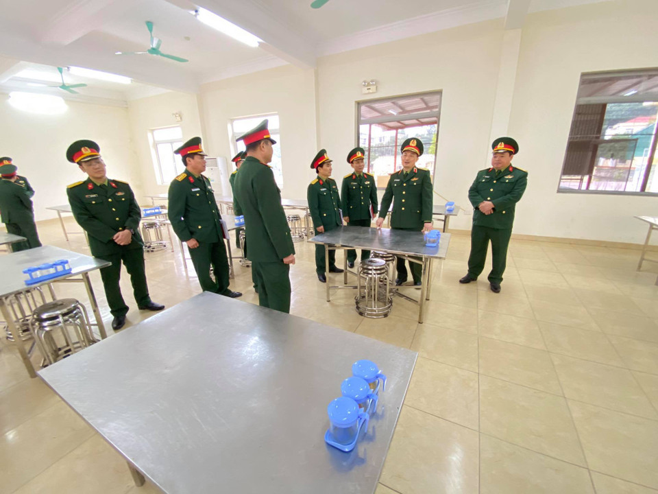 Đoàn công tác của Bộ Tư lệnh Thủ đô kiểm tra công tác chuẩn bị.