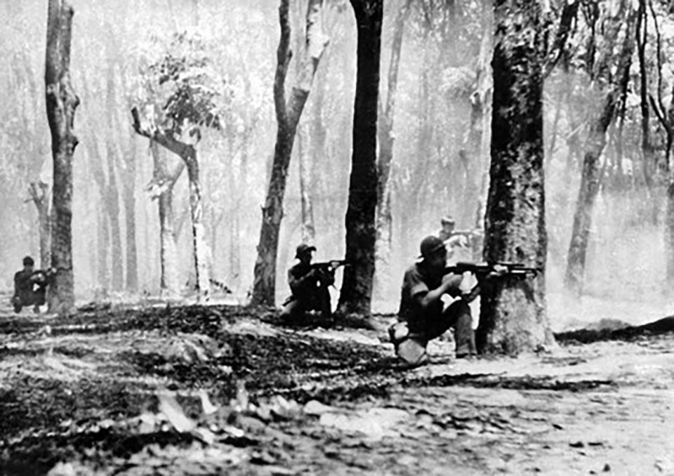 Quân Giải phóng tấn công địch ở mặt trận Tây Ninh trong cuộc Tổng tiến công và nổi dậy Xuân Mậu Thân 1968. (Ảnh: Tư liệu TTXVN)