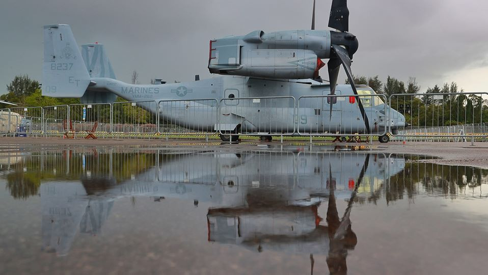 Máy bay V-22 Osprey của Thuỷ quân lục chiến Mỹ.