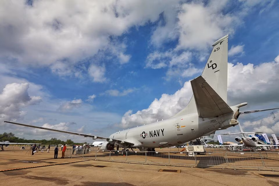 Máy bay săn ngầm P8 Poseidon của Không quân Mỹ.