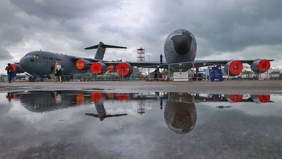 Máy bay vận tải C-17 Globemaster III của Không quân Mỹ.