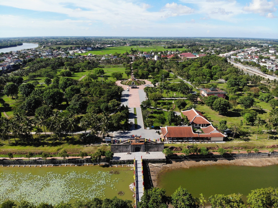 Cổng chính vào thành cổ Quảng Trị. (Ảnh: Hoàng Hiếu/TTXVN)