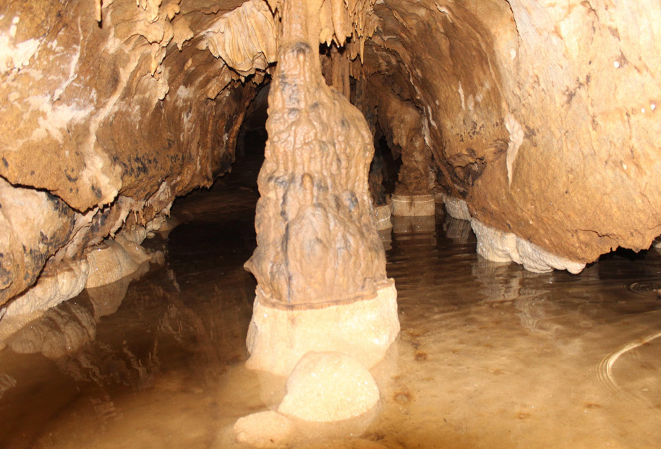 Vẻ đẹp trong hang động Huổi Đáp. (Ảnh: Xuân Tiến/TTXVN)